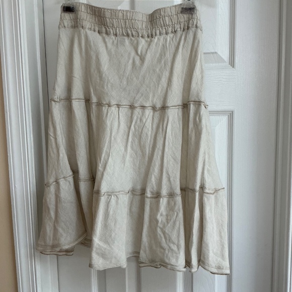 Caslon Linen Skirt, , Tan, Size Medium - Picture 5 of 6